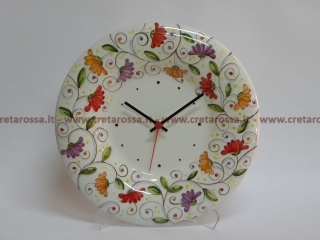 cod.art: or01 - Orologio in ceramica dipinto a mano in base alla richiesta del cliente. Ne vorresti uno simile? Invia una richiesta e riceverai il preventivo con le spese di spedizione.