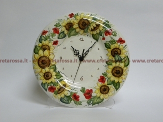 cod.art: or02 - Orologio in ceramica dipinto a mano in base alla richiesta del cliente. Ne vorresti uno simile? Invia una richiesta e riceverai il preventivo con le spese di spedizione.