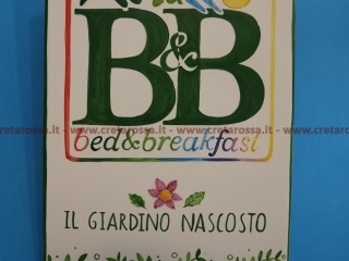 cod.art: bb66 - Mattonella in ceramica cm 20x30 con decoro e scritte personalizzate in base alla richiesta del cliente . 