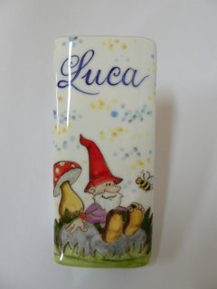Deumidificatore - Produzione artigianale in ceramica dipinta a mano.Tecnica: maiolica