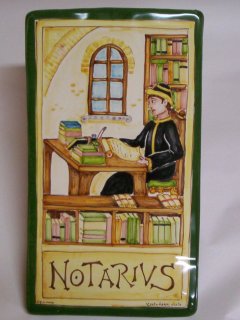 Mattonella con mestiere - Produzione artigianale in ceramica dipinta a mano.Tecnica: maiolica