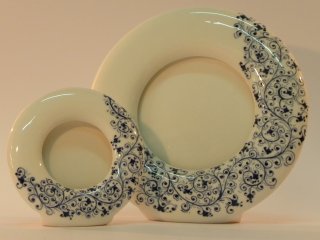 Portafoto - Produzione artigianale in ceramica dipinta a mano.Tecnica: maiolica