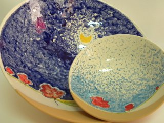 Centrotavola - Produzione artigianale in ceramica dipinta a mano.Tecnica: maiolica
