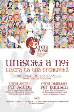 Corsi di ceramica per bambini -  decorazione - lavorazione dell'argilla - Scuola  - Vasto - Chieti - Abruzzo