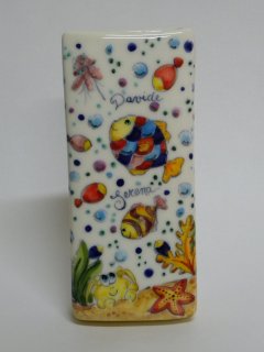 Deumidificatore - Produzione artigianale in ceramica dipinta a mano.Tecnica: maiolica